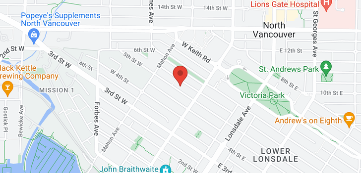 map of 234 W 5TH STREET
